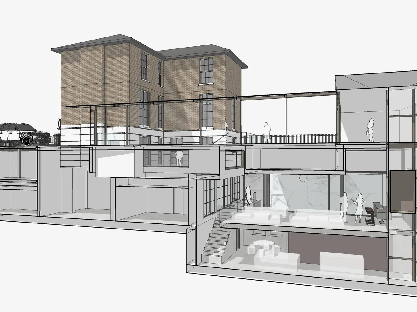 Private Residence - Grade II listed home with two basement floors, waterproofing scheme